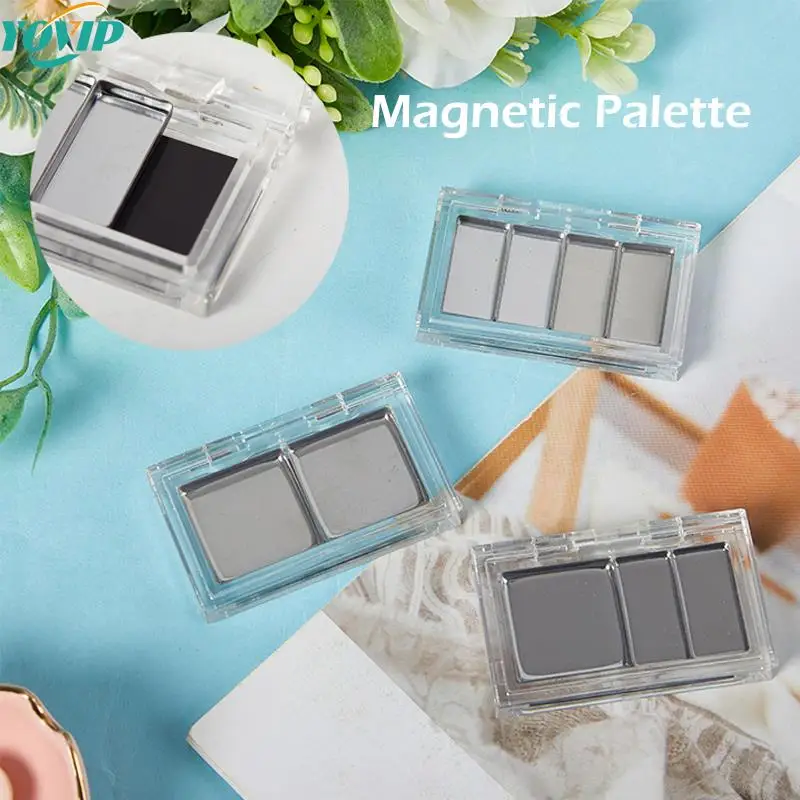 1/2/3/4 Grids Empty Eyeshadow Palette Eye Makeup Storage Dish For Women Girls Makeup Beginners DIY Eye Shadow Storage Box Tool