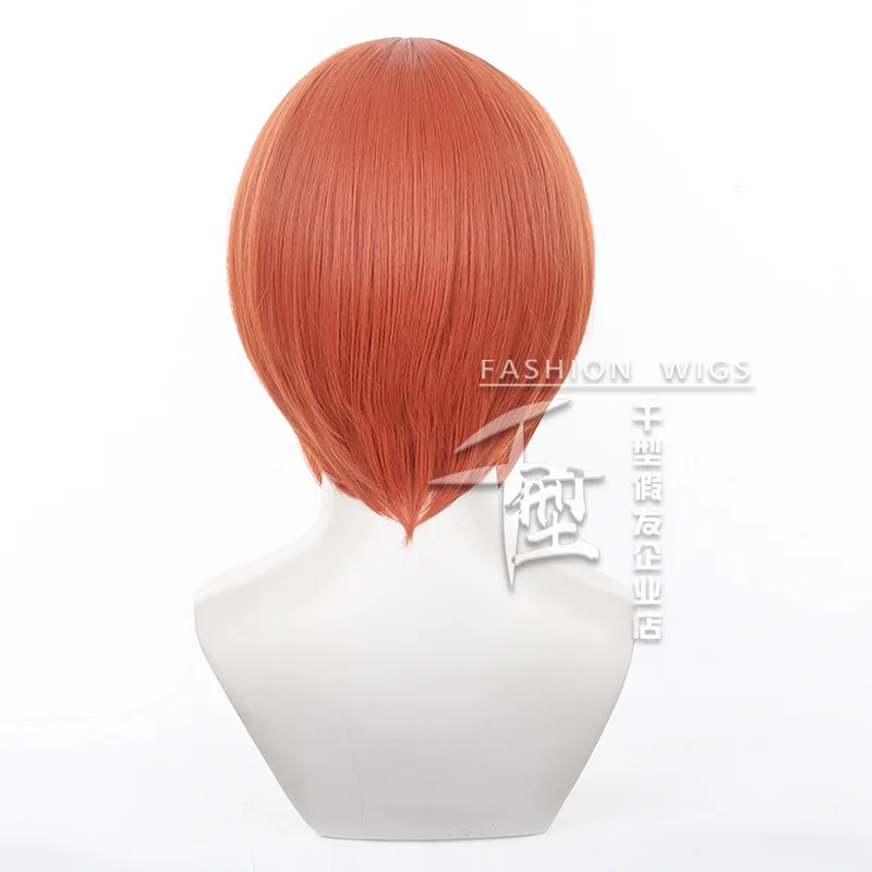 Anime Kagura peruka do cosplay symulowana skóra głowy żaroodporne peruki syntetyczne Kagura 35cm kobiety dziewczęta + czapka z peruką