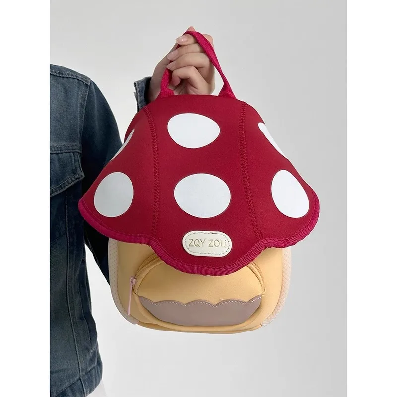 2024 New Design Mini Cute Mushroom Small Backpack Senior Sense Popular Children's Small Backpack