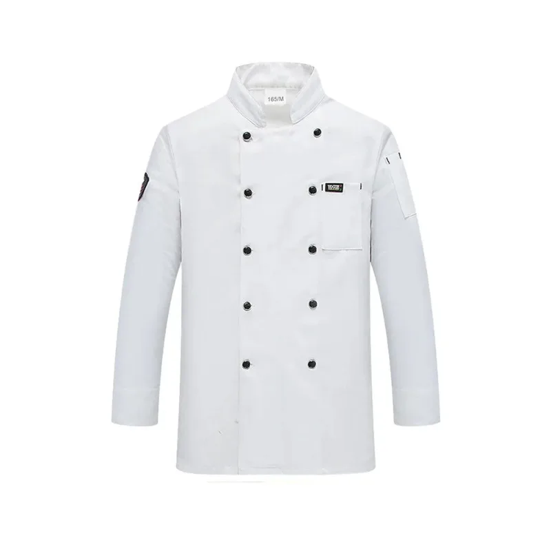 Catering Cook Shirt Chef Long Sleeve Coat Hotel Costume Kitchen Uniform Bakery Cooking Jacket Restaurant Overalls Canteen Tops