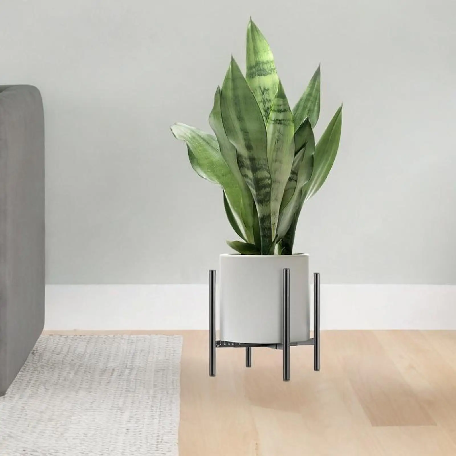 Retractable Metal Plant Stand Strong Load Bearing Stable Support Storage Rack for Garden Yard Indoor Outdoor Office Living Room