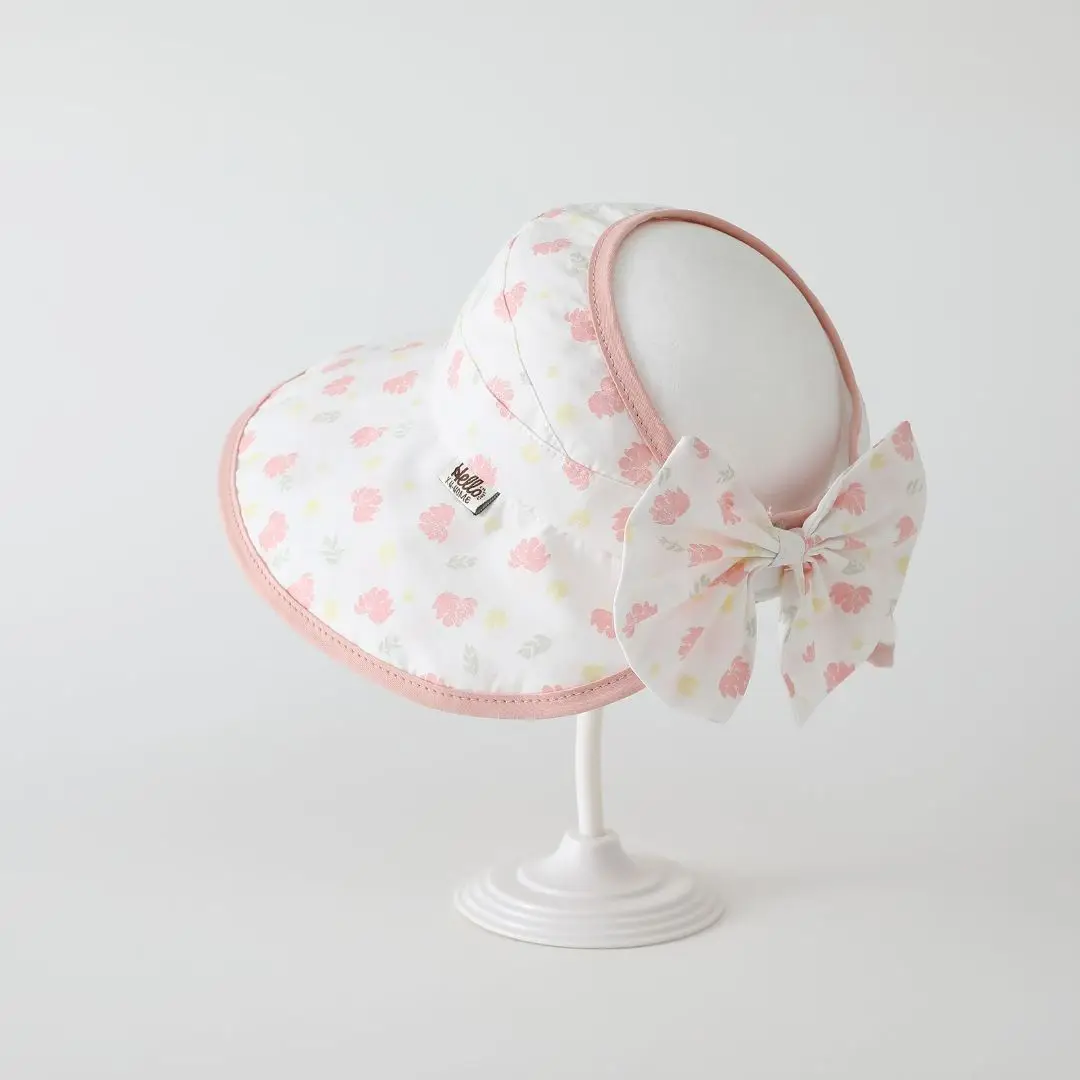 Korean-style summer sun-protective open-top hat for children aged 1-4, princess style, lightweight, sun-protective hat with wide