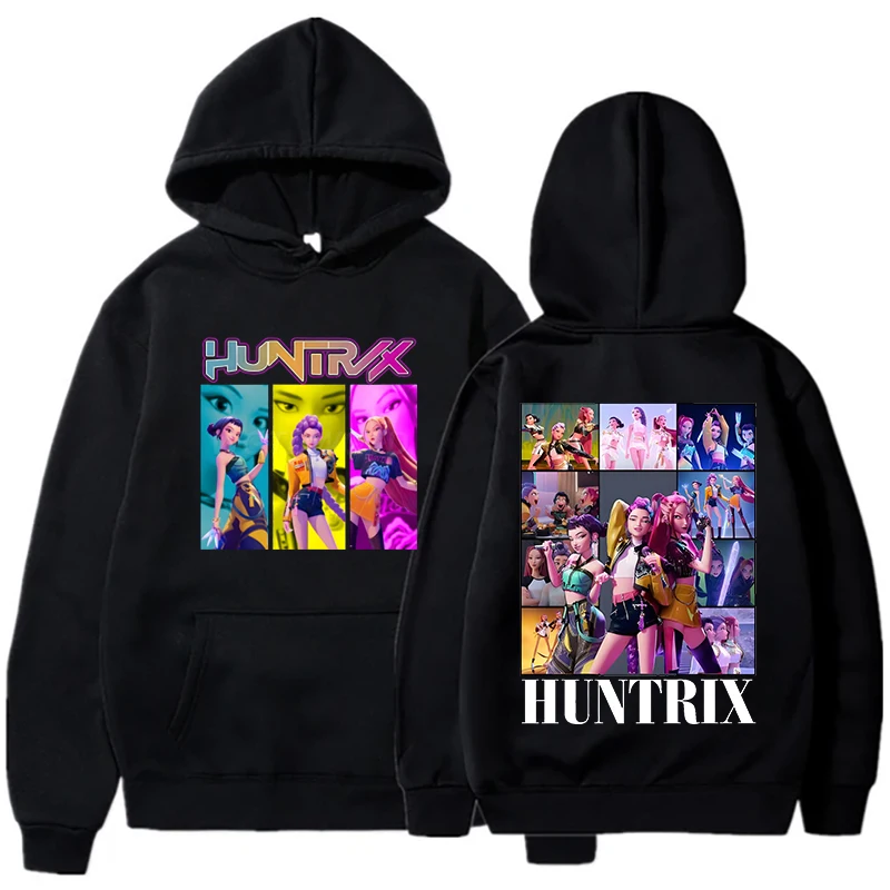Film KPop Demon Hunters Huntrix Hoodies Mode Hip Hop Hoody Mannen Vrouwen Kleding Lange Mouw Trui Unsiex Outfit