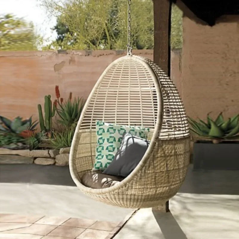 Outdoor swing indoor and outdoor balcony hanging chair hanging basket rattan chair household lazy cradle chair