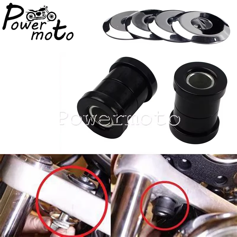 For Harley Big Twin Motorcycle Riser Bushing Handlebar Rise Shock Pad Absorber Fit Sportster 1200 883 Softail Dyna FX FXR 73-17