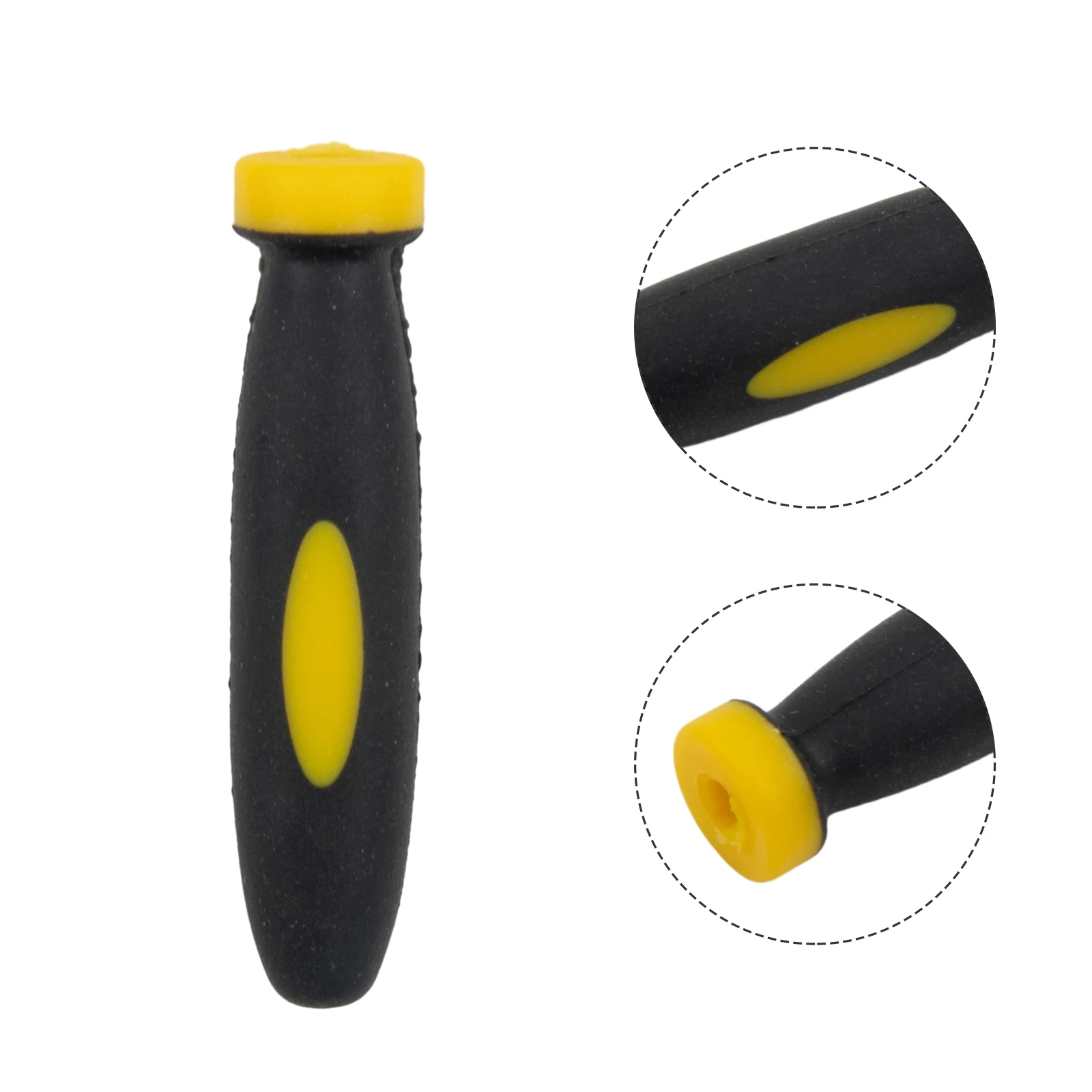 10Pcs Rubber Files Handles 3mm Hole Diameter Files Handles Woodworking File Handles For Small Files 50mm