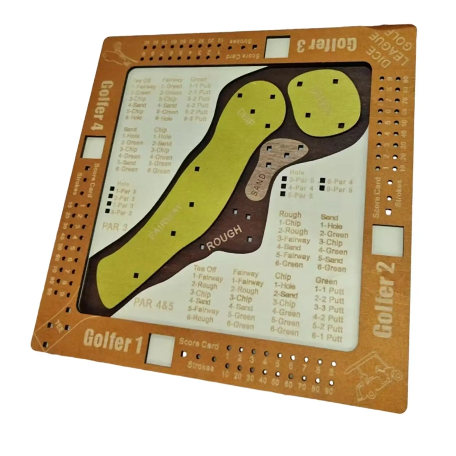 

Logical Thinking Wood Golf Board Game Portable Party Game Educational Games for Children Family Gathering Travel