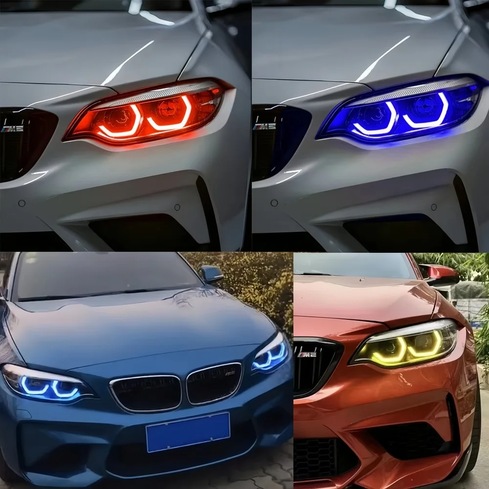 

Yellow Blue Red Angel Eyes DRL LED Daylight For BMW M2 2 Series F87 F22 F23 LCI Daytime Running Lights 63117494851 63117494852