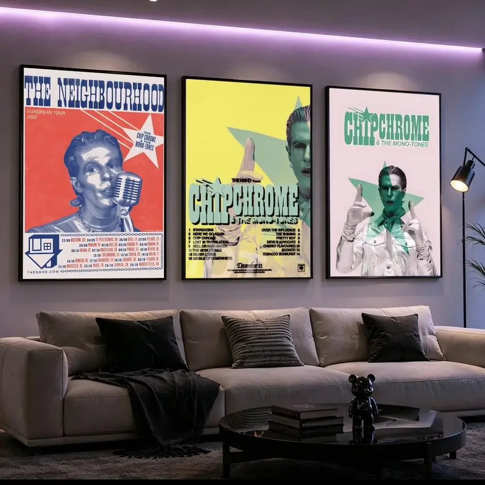 The Neighbourhood Poster Poster HD Printing Cyberpunk Style Wall Art Home Decor For Gaming Room Living Room Bedroom Gift Idea