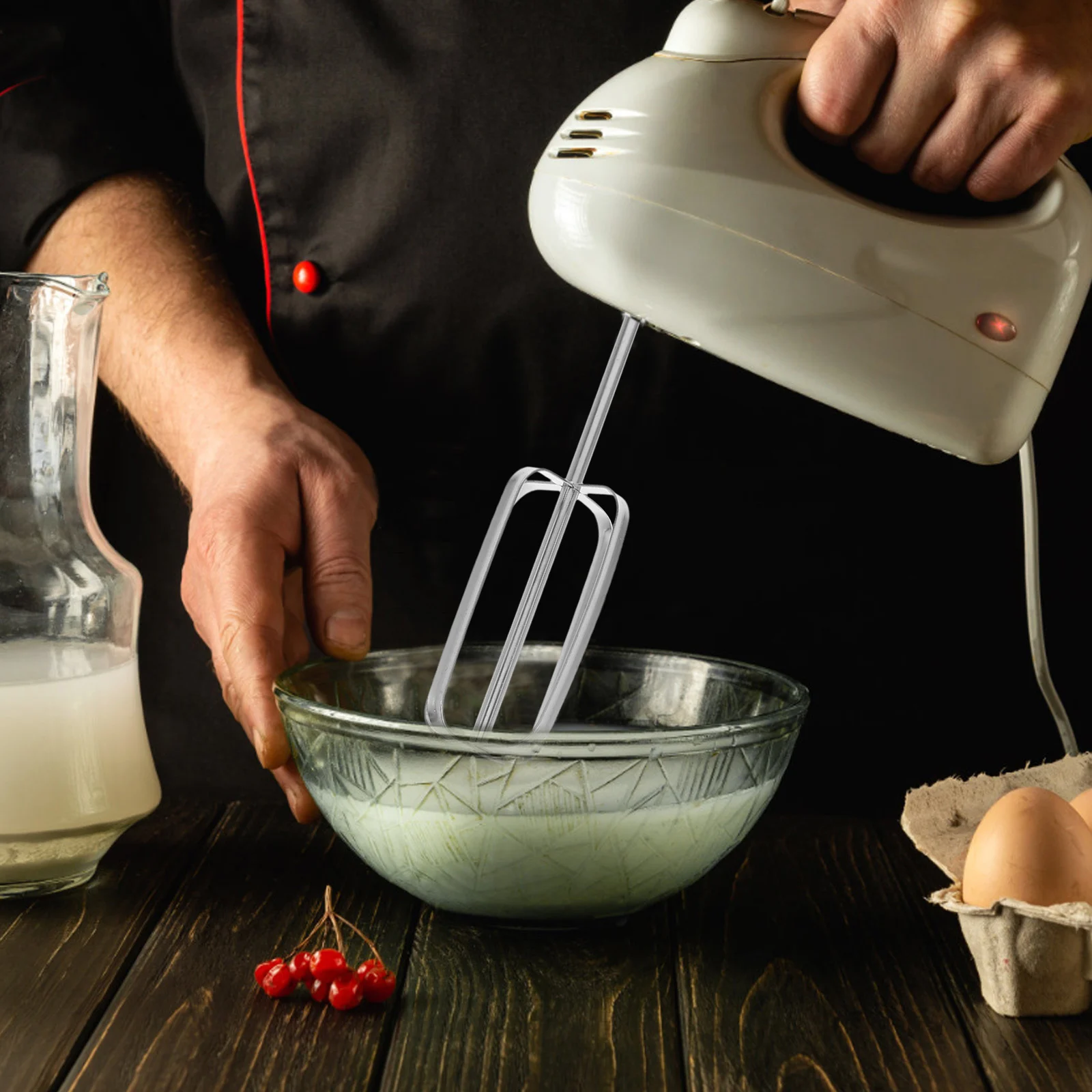 

2Pcs Hand Mixer Attachments Beaters Hand Mixer Beaters Attachments Stainless Steel Replacement Parts For Kitchen Hand Beater