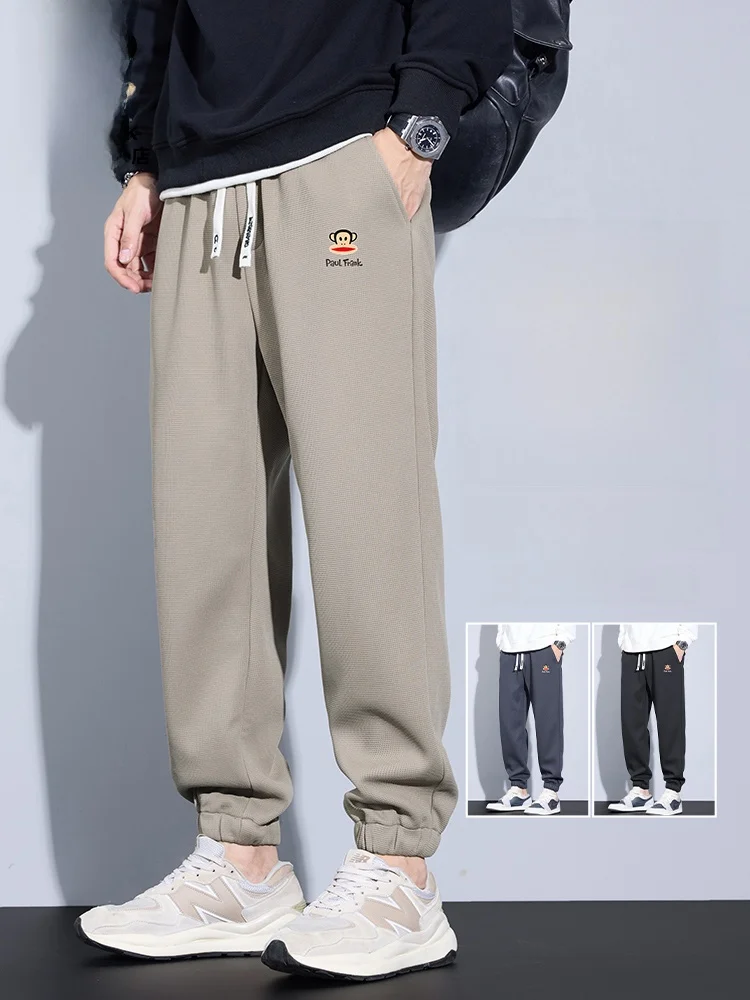 

PaulFrank 2025 Осенние Новые Мужские Свободные Спортивные Брюки, Повседневные Спортивные Штаны, Молодежные Модные Брюки с Мультяшным Принтом Обезьяны