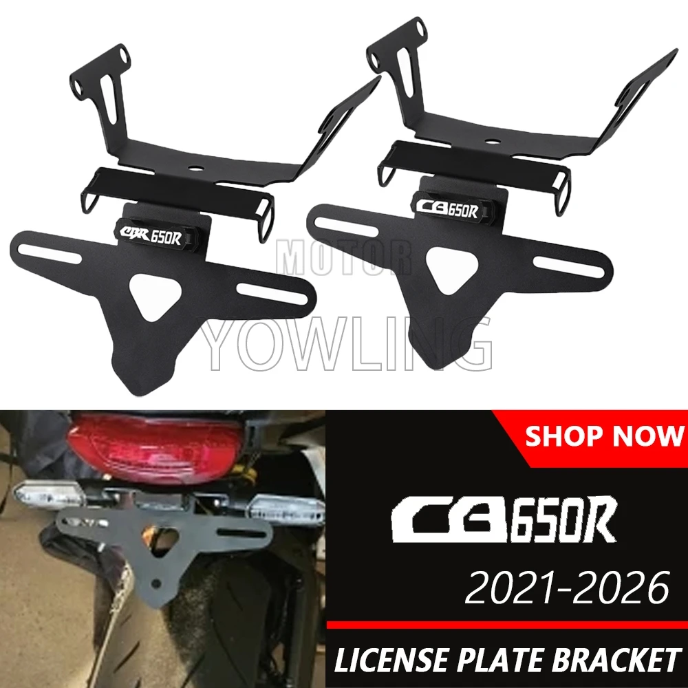 

Motorcycle License Plate Holder Tail Light Bracket Tidy Fender Eliminator FOR HONDA CB650R CBR650R CB CBR 650R 2021-2025 2026