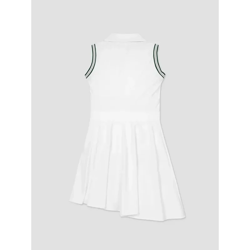 Golf wear 24 years old spring and summer new lapel waist sleeveless short dress dress women