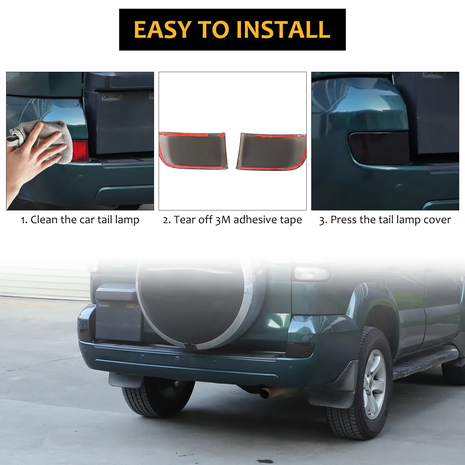 ABS Smoked black For Lotus EMIRA 2021-2023 Car taillight shell protective cover sticker car exterior protection accessories