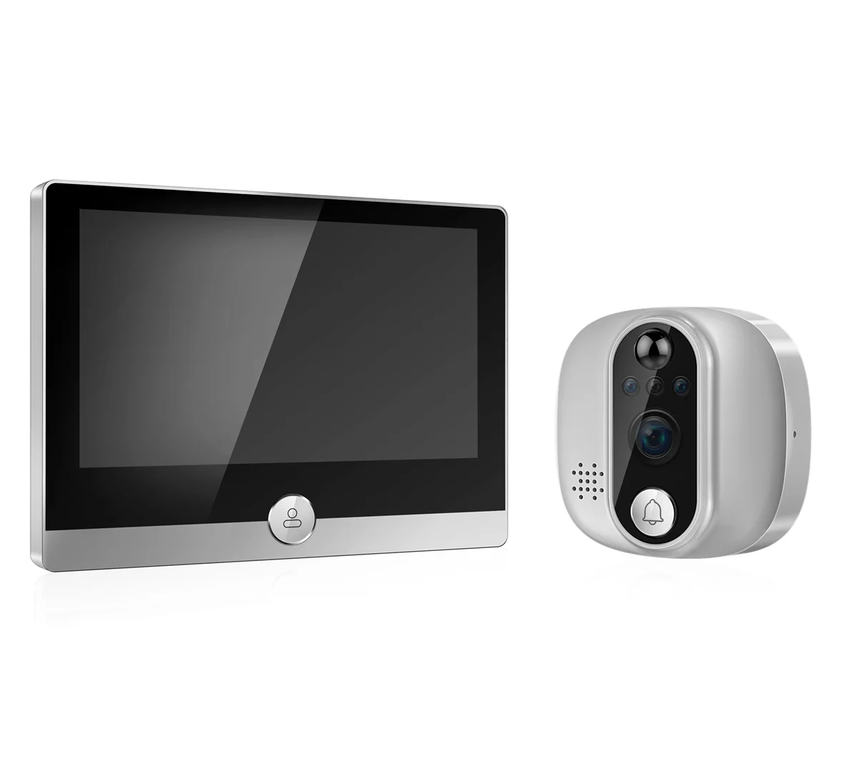 Tuya Andrea WiFi Doorbell, judas de porte visuels, vidéo, caméra de téléphone de porte, PIR, sécurité à domicile, interphone sans fil pour IOS, Android, 4.3"