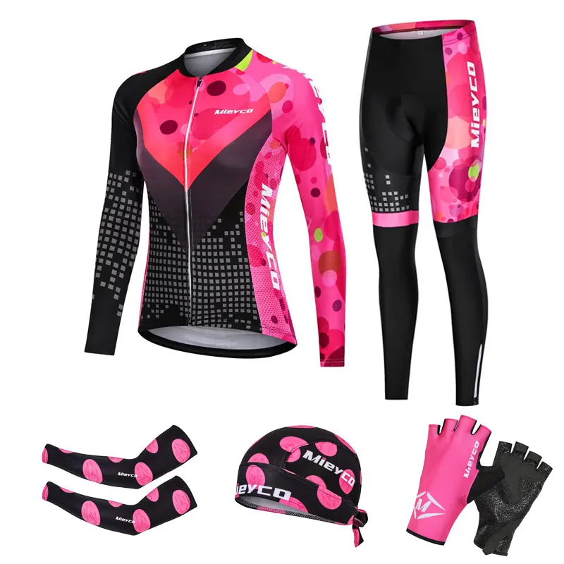 

Mountain Bike Female Set Cycling Jersey Women Sportwear Cheap Wholesale Women Clothes Woman Clothing Women's Cycling Long Sets