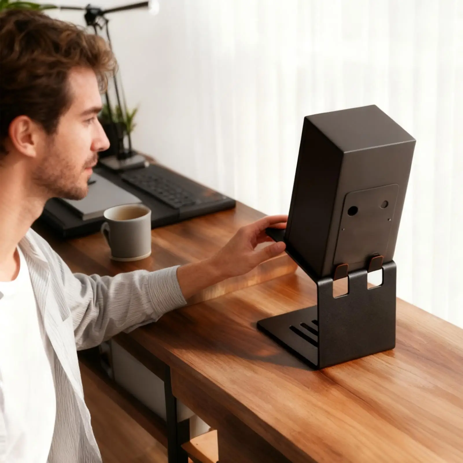 

Desktop Sound Stand Base Carbon Steel Material Improved Sound Quality Speaker Bracket for Computer Speaker Accessories