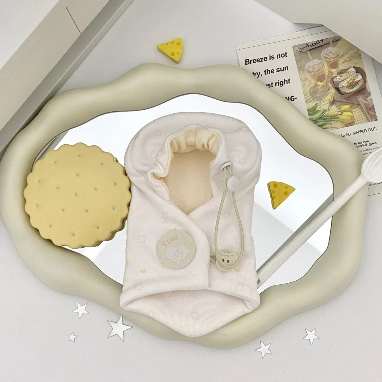 

Косплэй 10 см хлопковая кукла морская звезда тело обычное тело детская одежда милая мечта сумка наряд милый комплект куклы с капюшоном одежда