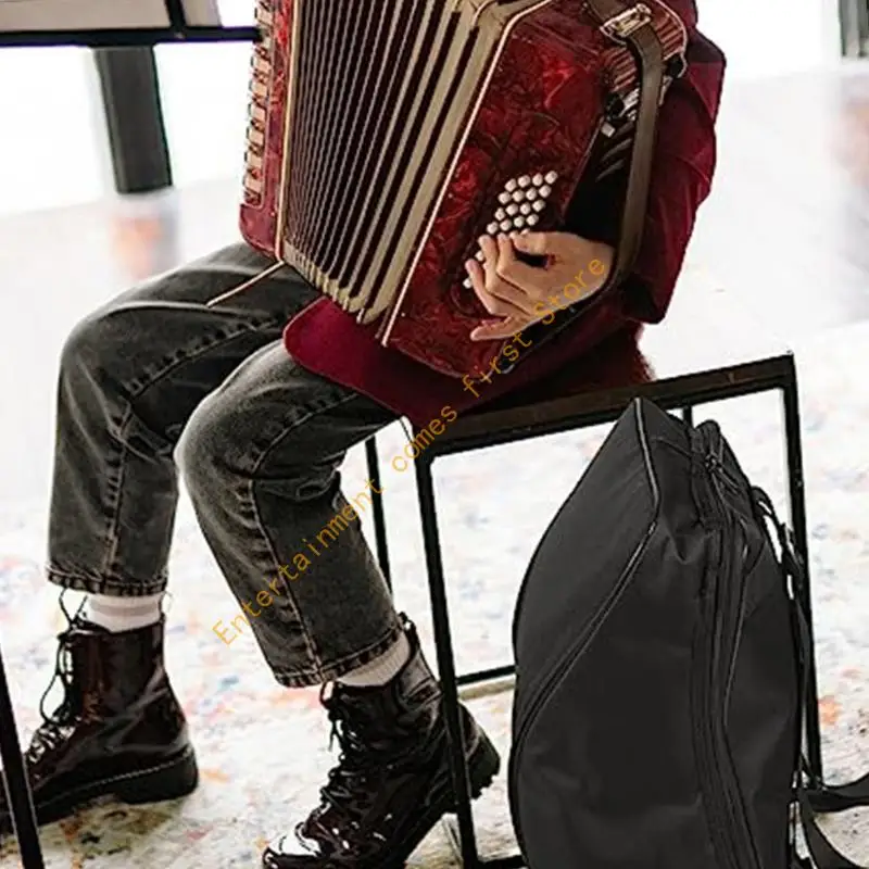 Professional 22 8 Bass Accordion Cover with Multiple Storage Pockets 55KD