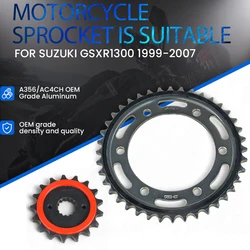 Motorcycle Sprocket Is Suitable For SUZUKI HAYABUSA GSXR1300 1999-2007 Front Rear Sprocket High-Quality Hardened Gear