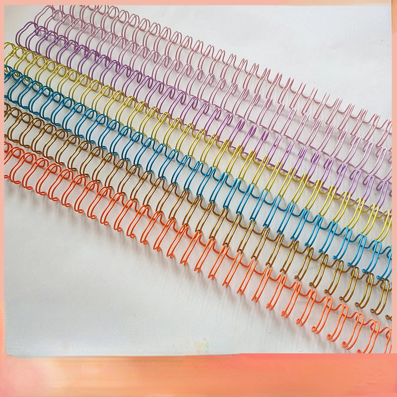 100pcs 34-hole YO Binding Loop Album Loose-leaf Binding Ring Wholesale A4 Notebook Loose-leaf Metal Double Coil Wire Binding