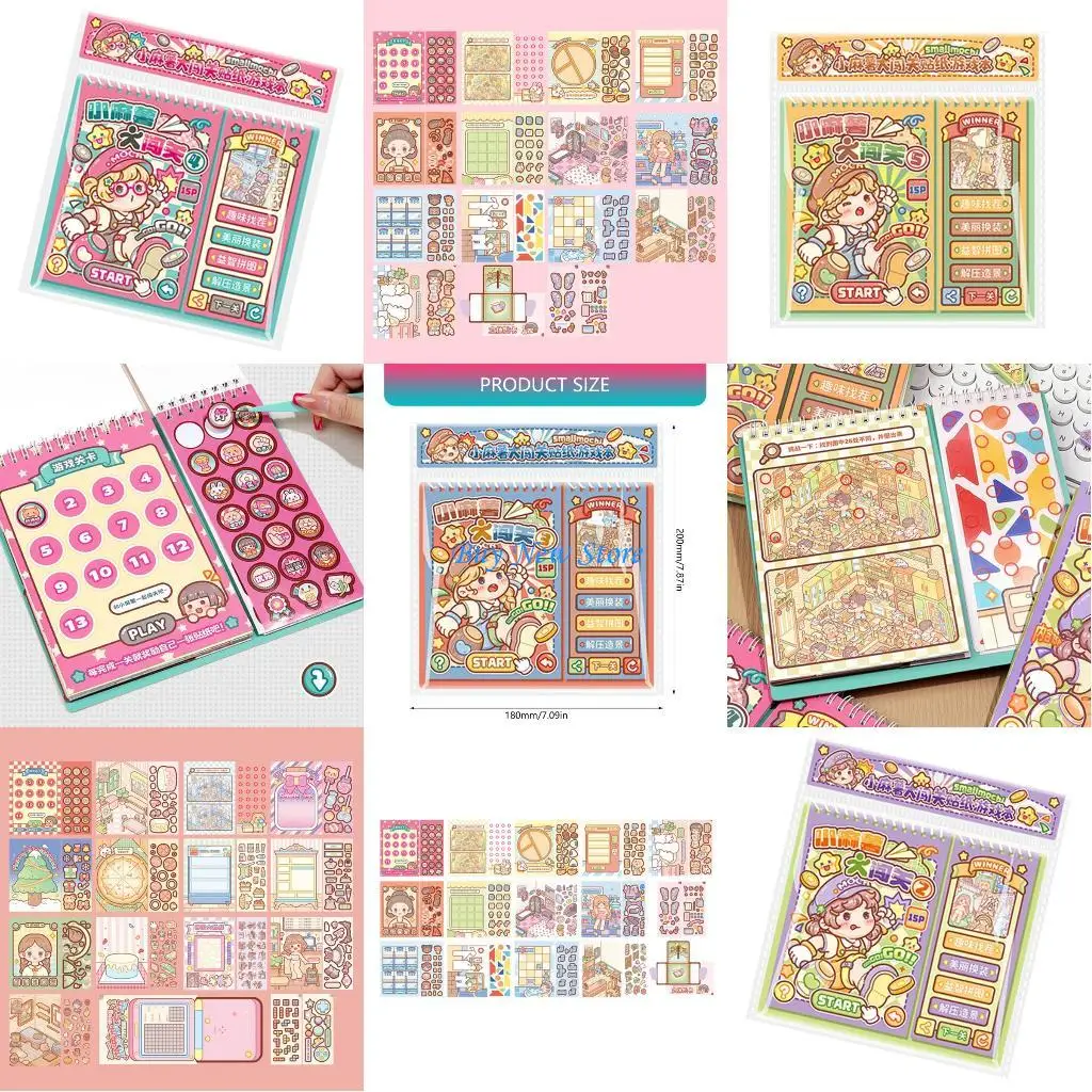 

20CE Miniature Scene PET Sticker For Notebook Journal Memory Book Laptop Scrapbooking
