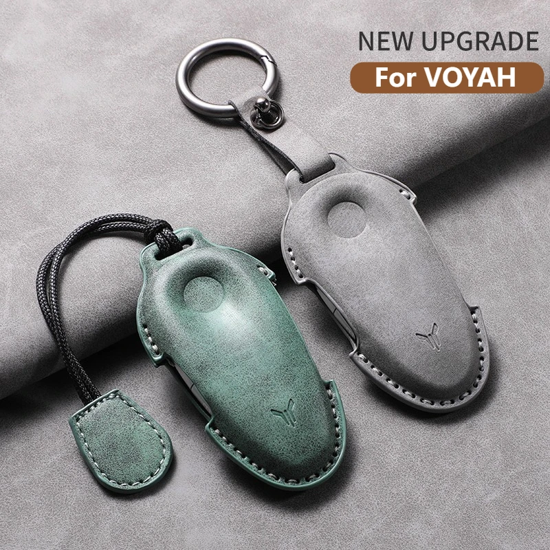 ل VOYAH PHEV VOYAH الوئام ثلاثية الأبعاد جلد الغزال سيارة حافظة مفتاح بعيد ل VOYAH EV سيارة المفاتيح قذيفة حماية الإكسسوارات