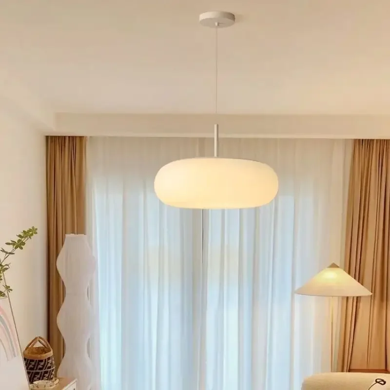 SANDYHA Nordic Cream Style Pendant Light Moderno Led  Warm Romantic Pendente Sala De Jantar for Living Room Bedroom Decoration