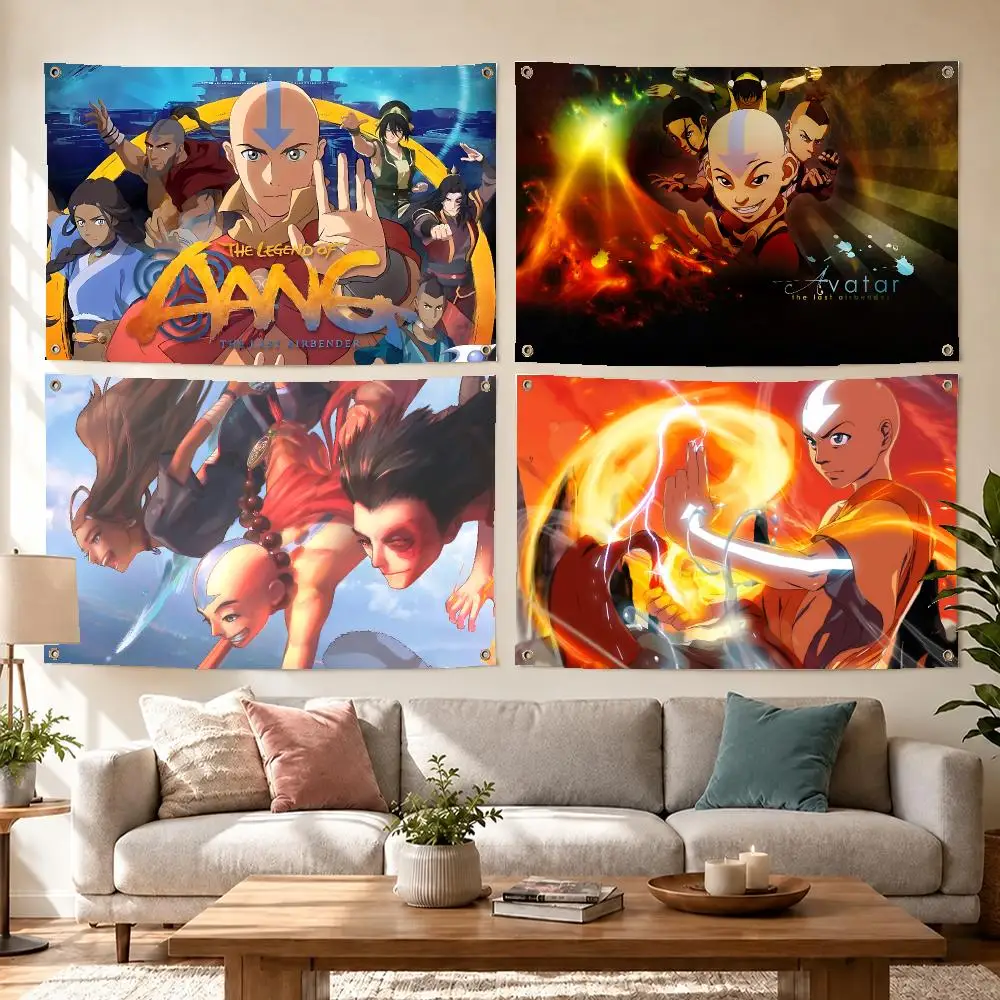 Epic Anime Avatar Flags Concert Print Wall Hanging Art Banner, Indoor Outdoor Bedroom Home Decor Backdrop, Perfect Gift