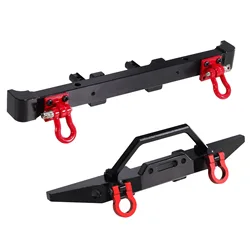 Suitable for upgrading parts and accessories of MN1/12 MN128 Wrangler RC car, including metal front and rear bumpers and bumpers