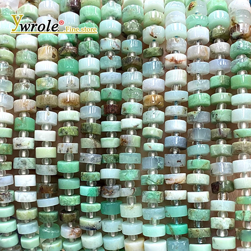 الحجر الطبيعي Rondelle الأحجار الكريمة الاسترالية اليشم 3x6 مللي متر خزر عازل لصنع المجوهرات عقد دي اي واي أساور إكسسوارات جذابة #1