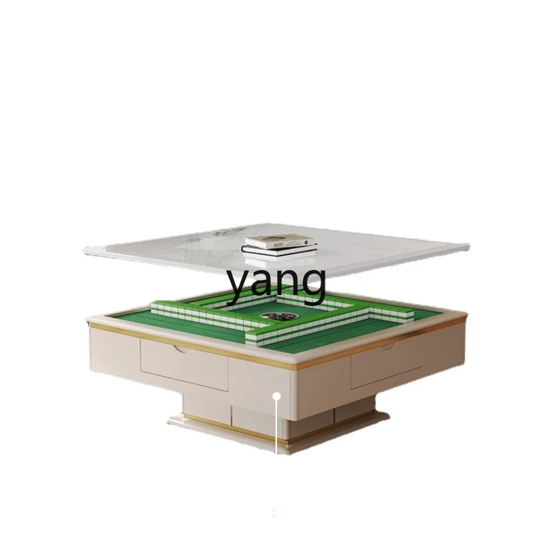 

Yhl Table Home Living Room Stone Plate Coffee Table Automatic Dining Table Mahjong Machine Integrated Multifunctional