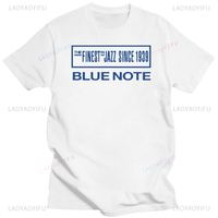New 2023 Blue Note Jazz Music Records Tshirt Unisex Cotton Short-sleev Fashion Shirt Breathable Print Tops Hip-hop Streetwear