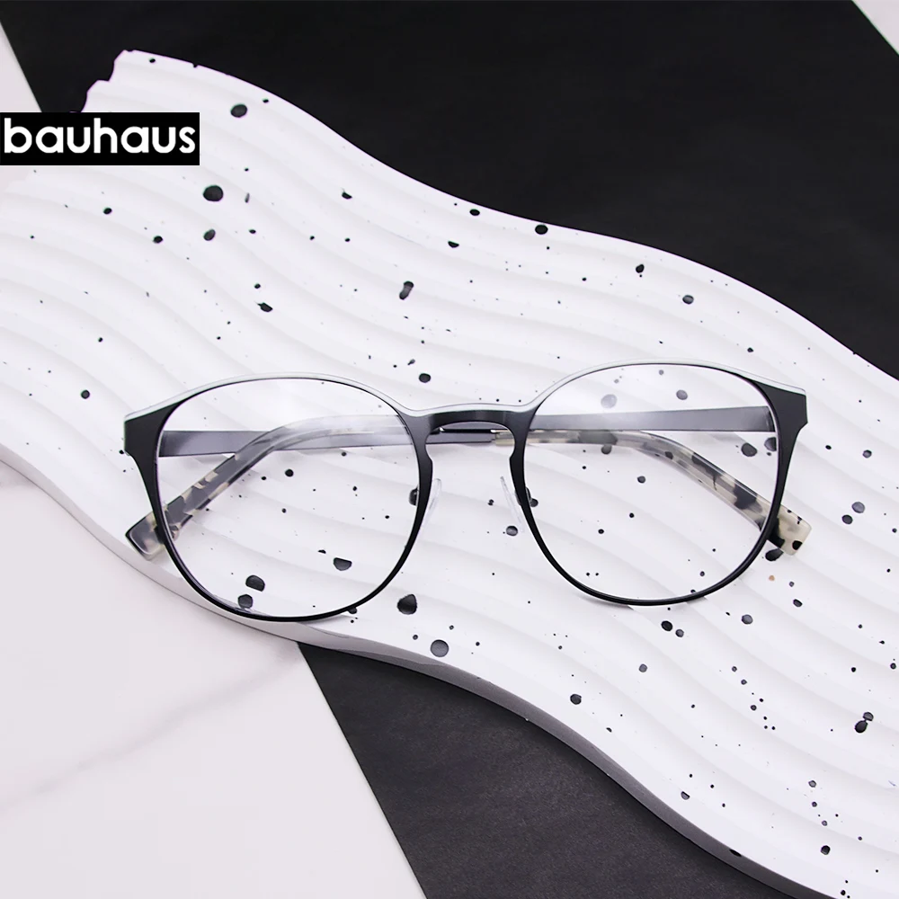 

LA056 Eyeglasses Frame Women Retro Round Prescription Glasses New Men Optical Eyewear