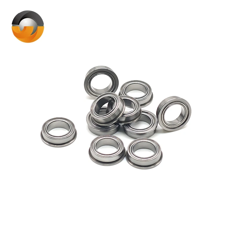 10pcs Flange Bearings Bore 3mm 4mm 5mm 6mm 7mm 8mm 9mm MF63ZZ MF85ZZ MF106ZZ F608ZZ F683ZZ F695ZZ F6700ZZ Bearing with Flange