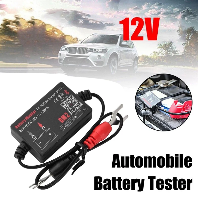 Tester napięcia monitora akumulatora 12V Bluetooth 4.0 Analizator akumulatora samochodowego Test rozruchu ładowania