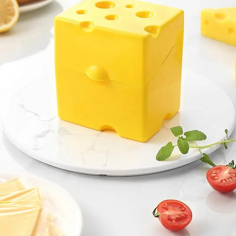 Cheese Keeper Container Airtight Food Storage Containers With Lid Large Capacity Slice Cheese Holder Refrigerator Odor