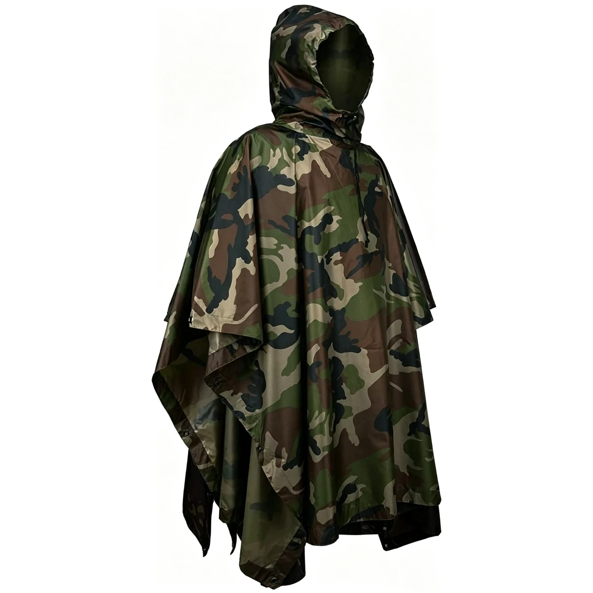 3-in-1 Cloak Outdoor Camping Raincoat PU Coating Mountaineering Supplies Uses For Outdoor Rain Gear