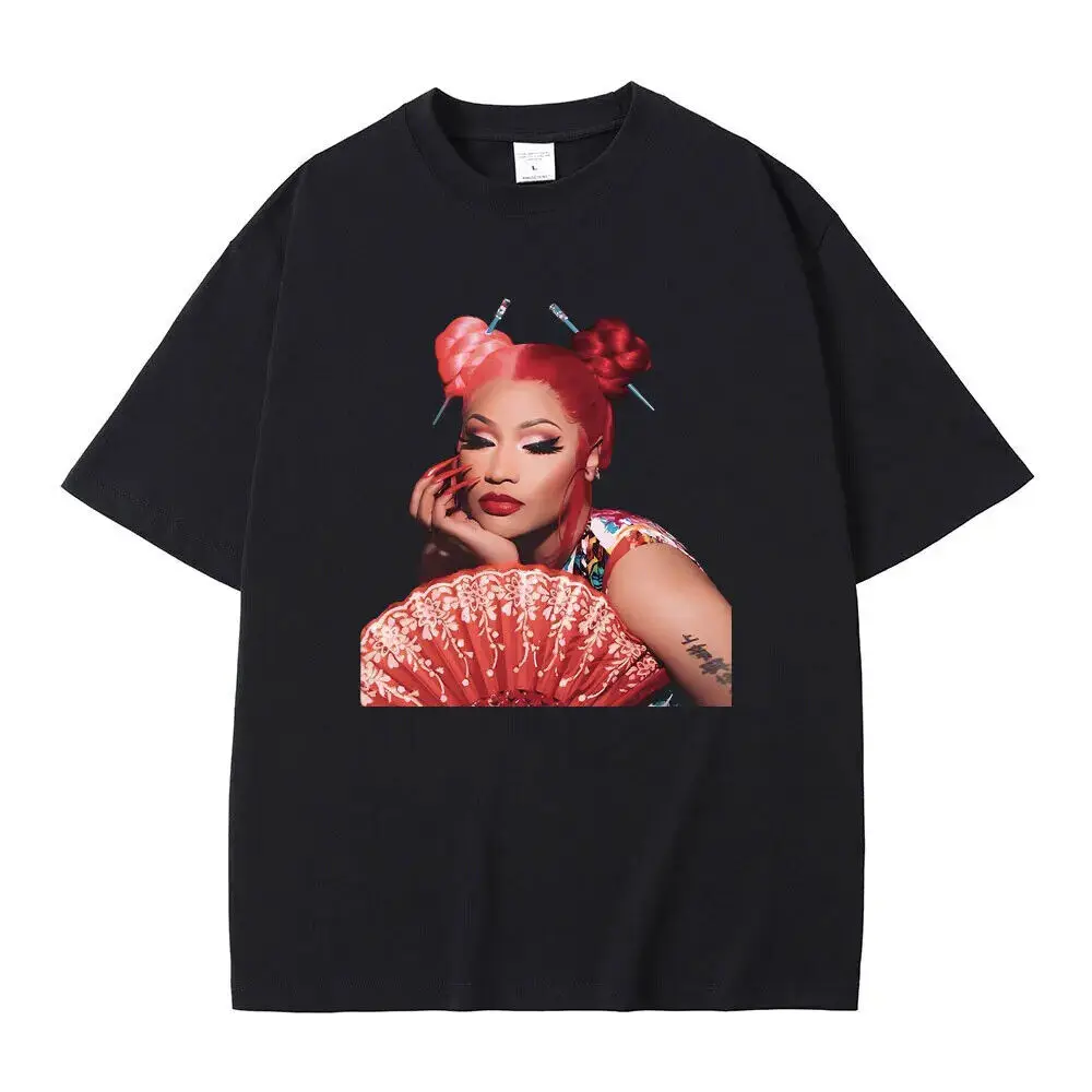 Rapper Nicki Minaj Red Ruby Da Sleeze Print T Shirt Hip Hop L