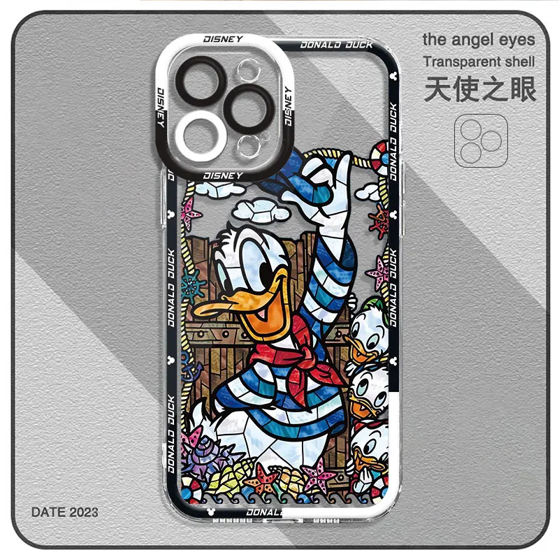 Clear Phone Case for iPhone 15 11 14 Pro Max 13 12 MINI XR X XS 8 7 6 6S Plus Funda Disney Mickey Minnie Mouse