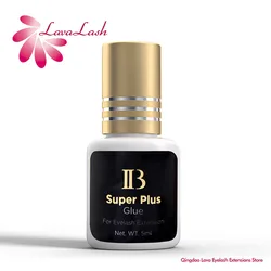 1 bottle Korea IB Super Plus Glue for Eyelash Extensions 5ml Professional Original IB Glue Gold Cap False Lash Adhesive Tools