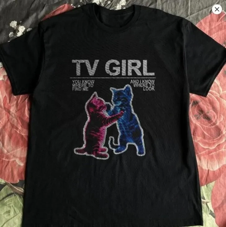 

Футболка Tv Girl, футболка с изображением альбома French Exit, милая футболка с изображением инди-группы, футболка Lovers Rock, футболка Tv Girl Band, футболка с изображением музыкальной группы