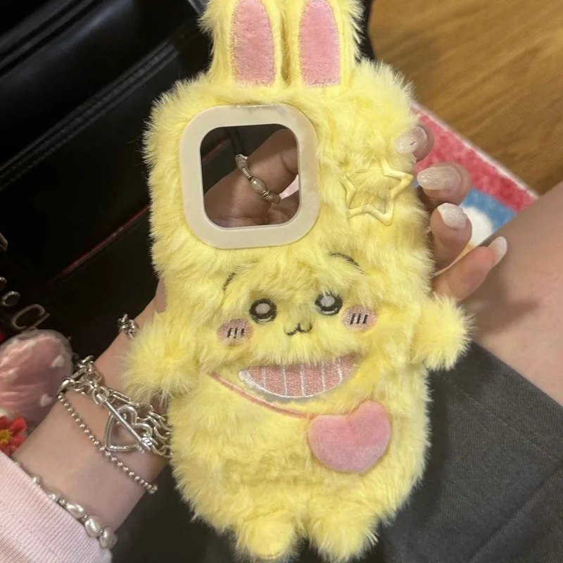 ثلاثية الأبعاد Kawaii جديد لطيف Chiikawa Usagi Hachiware قضية الهاتف المحمول أنيمي أبل سلسلة الكرتون الخريف والشتاء المضادة للسقوط حلاوة