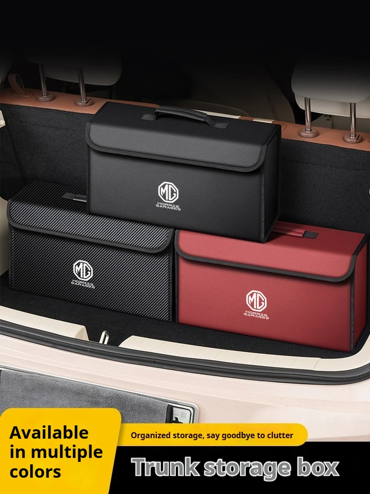 

For MG SW ZR EHS EZS MG3 MG4 MG5 MG6 MG7 GS HS ZS EV GT Power Car Trunk Storage Box Organizer Foldable Stowing Container Bag