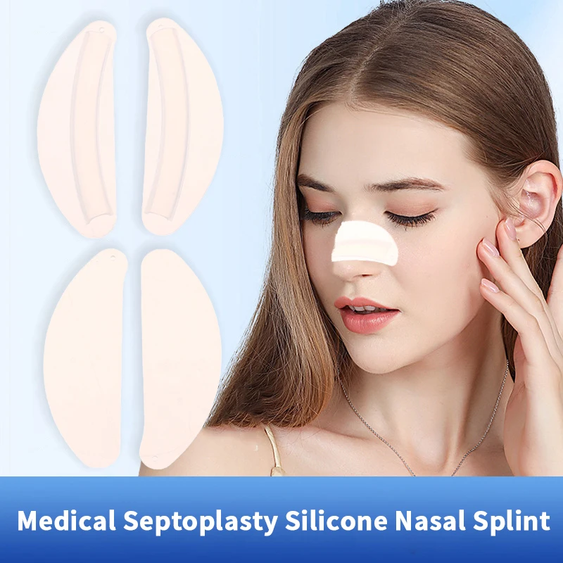 Attelle nasale en Silicone pour septoplastie médicale verte transparente, consommables d'hôpital, attelle nasale interne pour voies respiratoires avec stérilisation