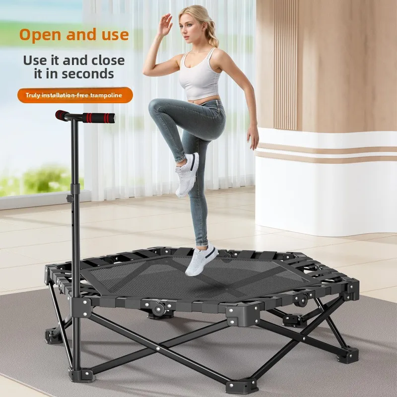 Adult trampoline, easy to store foldable model, foldable trampoline, foldable, portable for home use