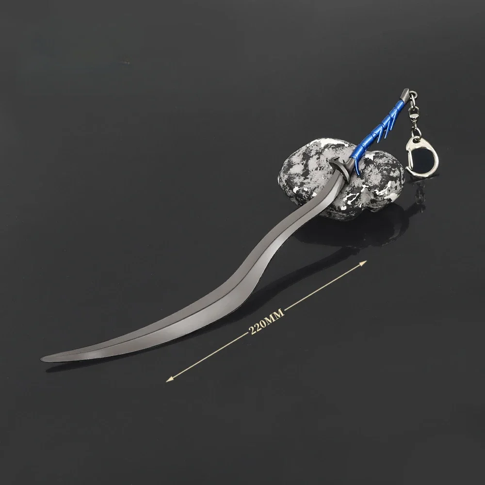 Game Weapon Anime Surrounding 22CM Hound Long Teeth Zinc Alloy Weapon Model Crafts Weapon Decoration Collection Toys Gifts