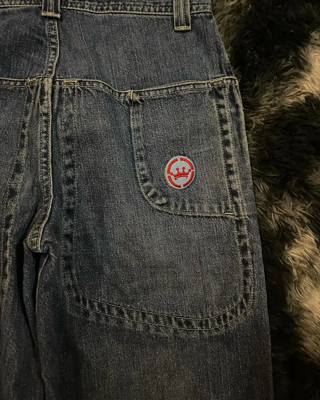 JNCO-Jean Baggy Taille Haute pour Homme et Femme, Streetwear Rétro, Imprimé Skateboard, Hip Hop, Harajuku, Pantalon à Jambes Larges, Y2K