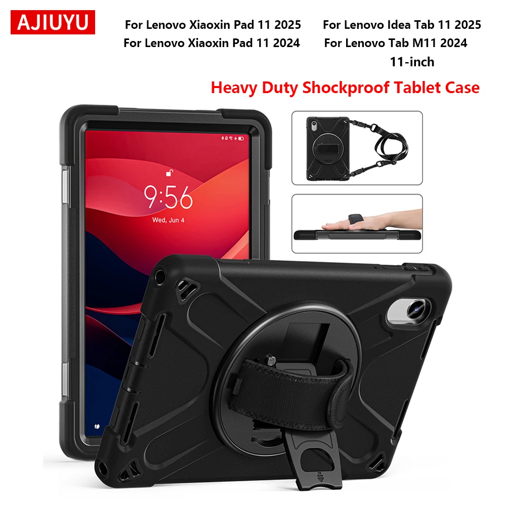 

Чехол для планшета Lenovo Idea Tab 11 Xiaoxin Pad 11 2024 2025 Tab M11 11 дюймов, детский, усиленный, ударопрочный, силиконовый чехол-накладка