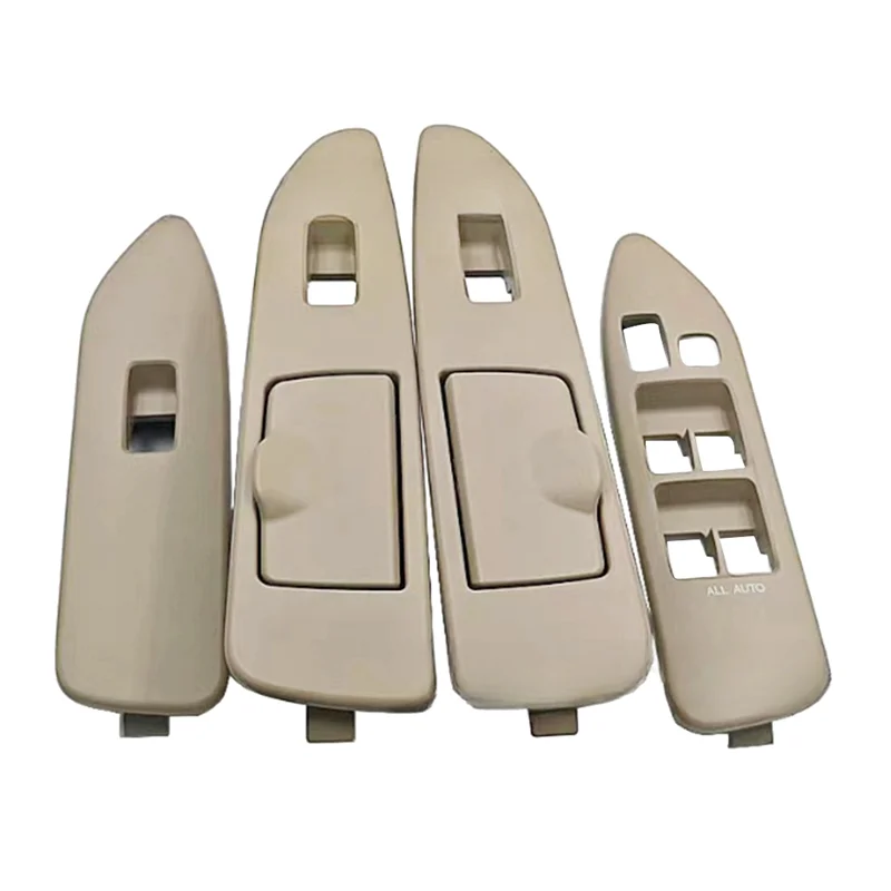 Car Window Regulator Cover Set Of 4Pcs For Toyota Land Cruiser FJ100 LC100 1997-2007 LHD Glass Lift Switch Panel